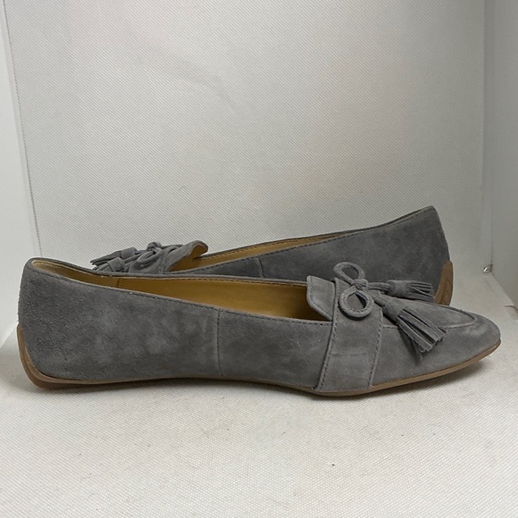 Talbots Gray Suede Tassel Loafer Flats Leather Women’s Size 5 - Picture 8 of 13